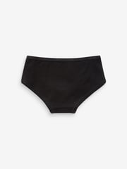 Black Elastic Hipster Briefs 7 Pack (2-16yrs) - Image 3 of 3