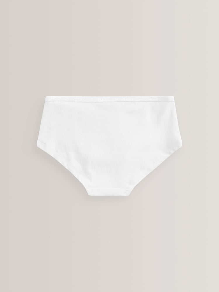 White Elastic Hipster Briefs 7 Pack (2-16yrs) - Image 2 of 2