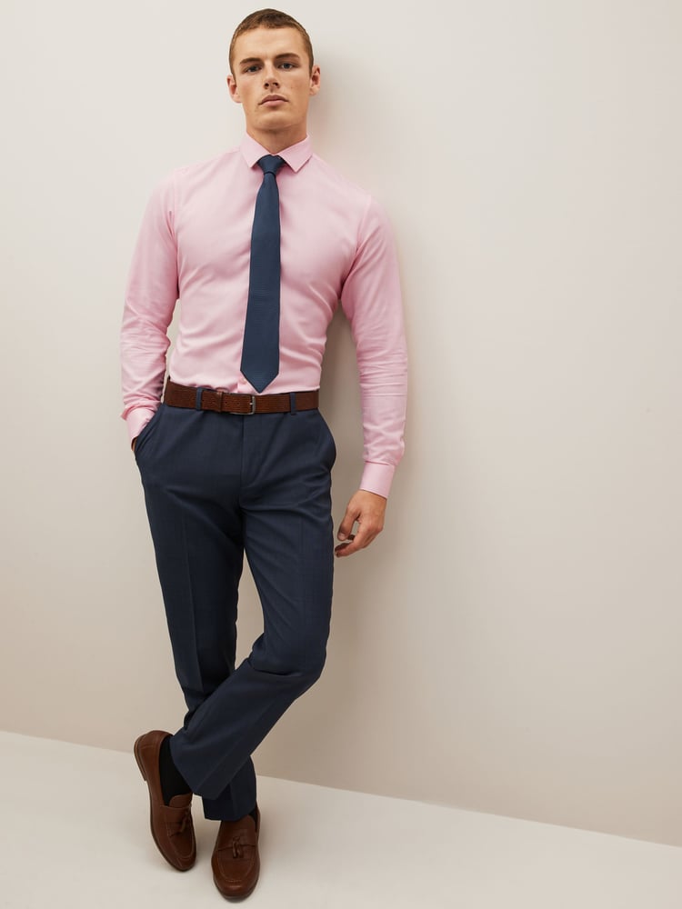 Pink/Navy Blue Shirt And Tie Pack - Image 2 of 7