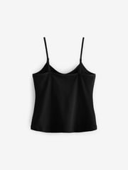 Black Cami Vest With Inner Crop Top (9-16yrs) - Image 2 of 4