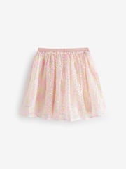 Pink Multi Floral Sequin Skirt (3-16yrs) - Image 4 of 5