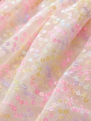 Pink Multi Floral Sequin Skirt (3-16yrs) - Image 5 of 5
