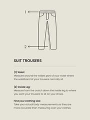 Taupe Slim Fit Signature Moons British Fabric Textured Suit Trousers - Image 9 of 9