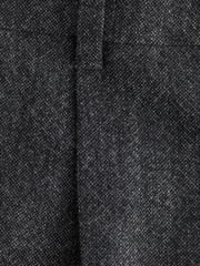 Charcoal Grey Slim Fit Signature Moons British Fabric Textured Suit Trousers - Image 7 of 9