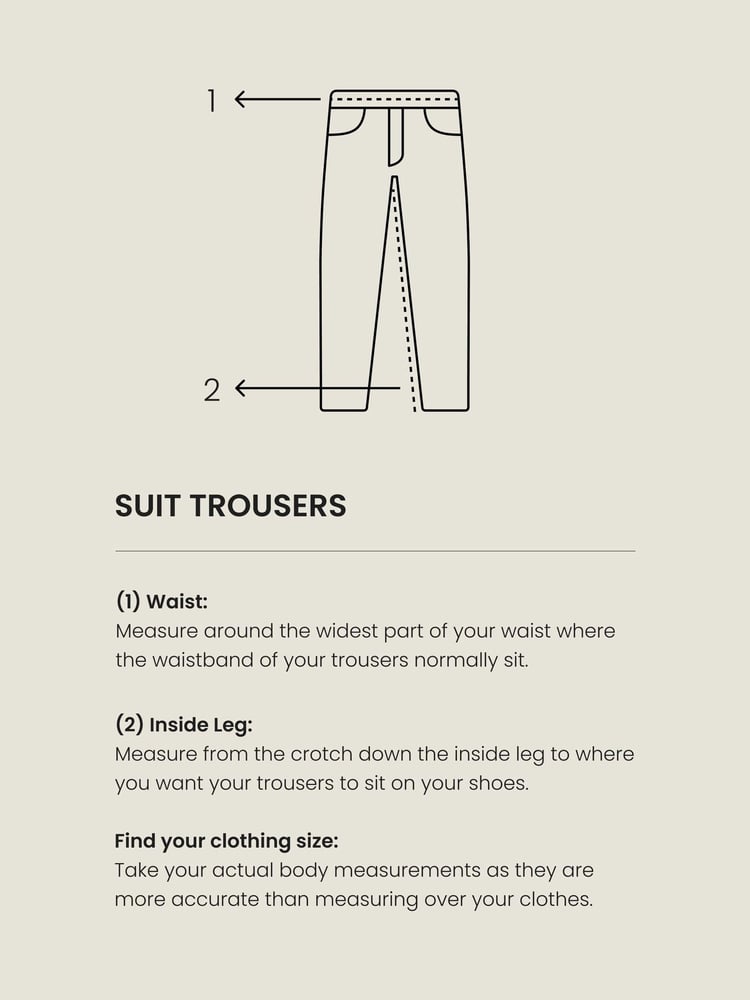 Charcoal Grey Slim Fit Signature Moons British Fabric Textured Suit Trousers - Image 9 of 9