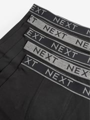 Black/Grey Waistband Trunks 5 Pack (2-16yrs) - Image 2 of 2