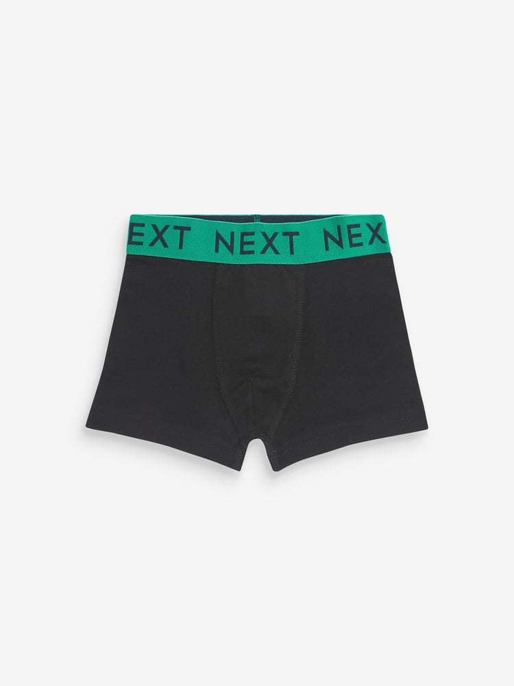 Black Bright Waistband Trunks 10 Pack (1.5-16yrs) - Image 2 of 12