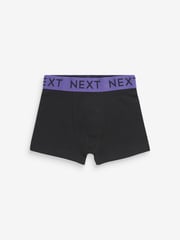 Black Bright Waistband Trunks 10 Pack (1.5-16yrs) - Image 8 of 12
