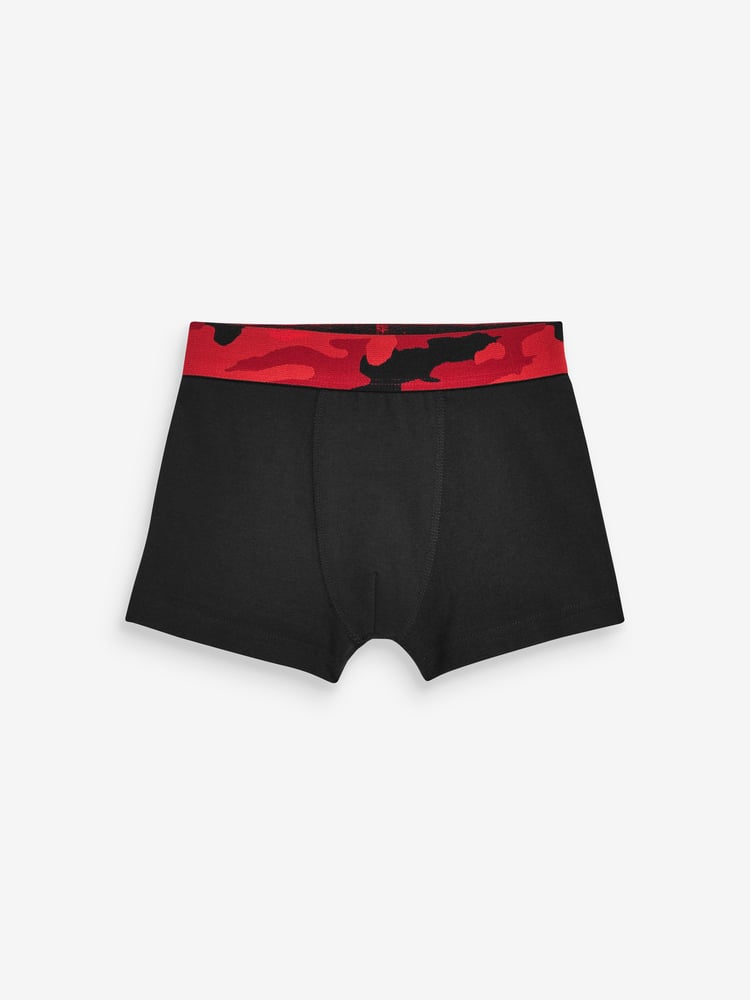 Black Camouflage Waistband Trunks 5 Pack (3-16yrs) - Image 2 of 7 Black Camouflage Waistband Trunks 5 Pack (3-16yrs) - Image 2 of 7