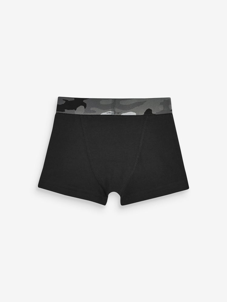 Black Camouflage Waistband Trunks 5 Pack (3-16yrs) - Image 7 of 7