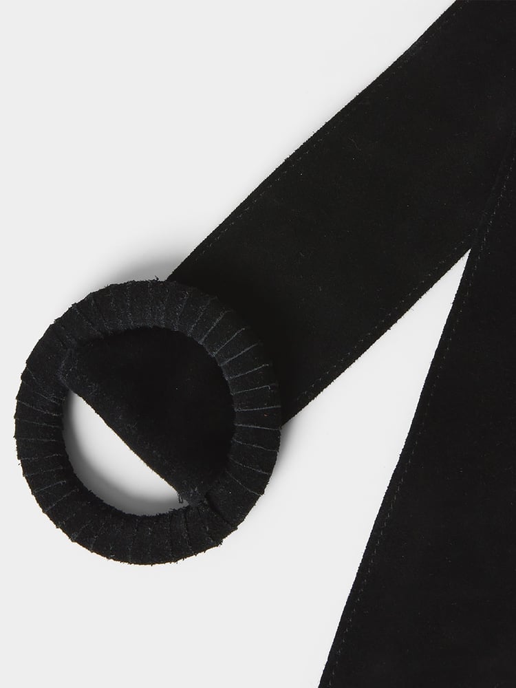 Joe Browns Black My Saviour Suede Belt - Image 2 of 3