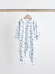 White Baby Sleepsuits 3 Pack (0-2yrs) - Image 7 of 15