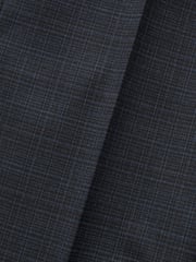 Navy Blue Check Suit Trousers - Image 9 of 10