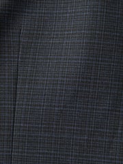 Navy Blue Check Suit Waistcoat - Image 11 of 12