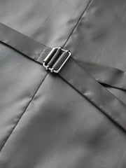 Grey Slim Fit Trimmed Check Suit: Waistcoat - Image 7 of 9