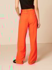 Orange Tailored Elastic Back Wide Leg Trousers - Image 3 of 5