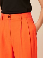 Orange Tailored Elastic Back Wide Leg Trousers - Image 4 of 5