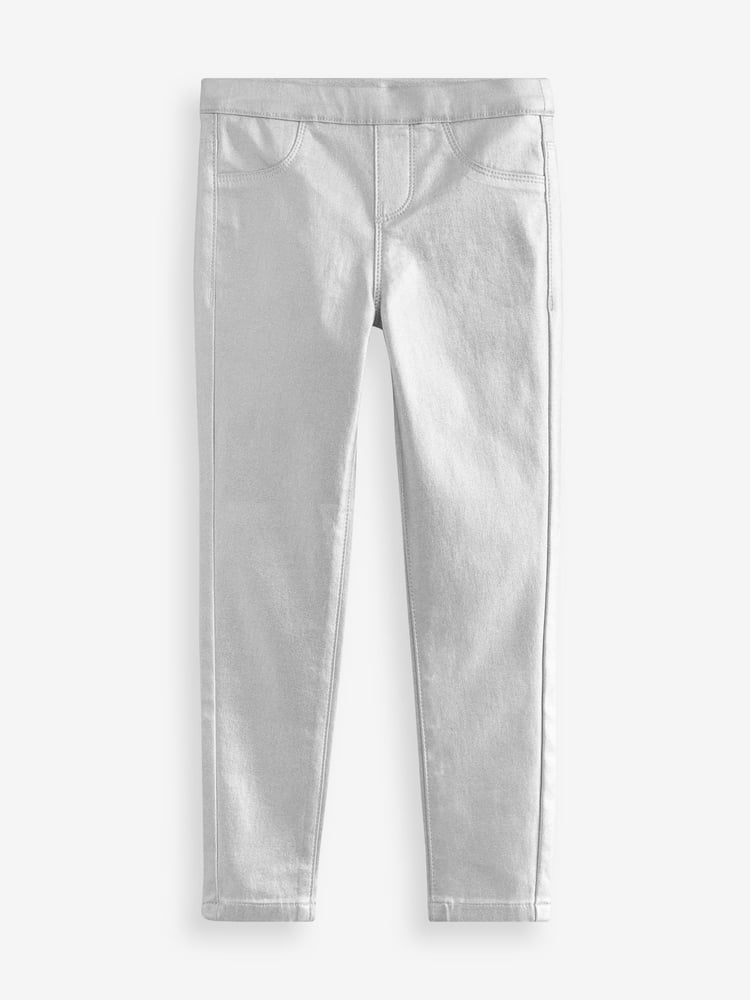 Silver Coated Jeggings (3-16yrs) - Image 1 of 3 Silver Coated Jeggings (3-16yrs) - Image 1 of 3
