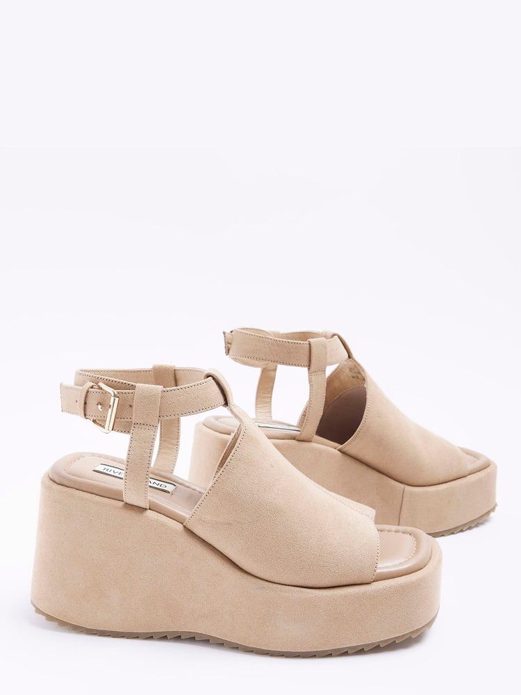 River Island Beige Wedges - Image 2 of 4 River Island Beige Wedges - Image 2 of 4