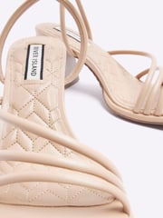 River Island Beige Strappy Block Heeled Sandals - Image 4 of 4
