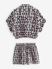 Black/Taupe Butterfly Twist Front Co-ord Set (3-16yrs) - Image 6 of 7