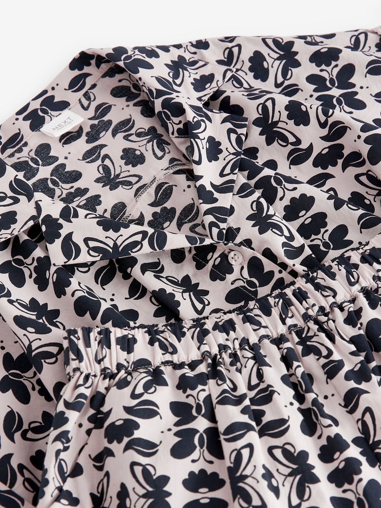 Black/Taupe Butterfly Twist Front Co-ord Set (3-16yrs) - Image 7 of 7