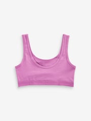 Pink/Purple Crop Tops 3 Pack (5-16yrs) - Image 5 of 7