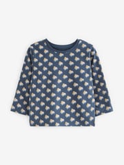 Green/Blue Long Sleeve Cotton T-Shirts 4 Pack (3mths-7yrs) - Image 2 of 6