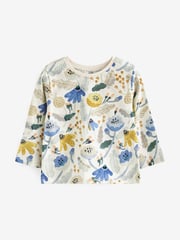 Green/Blue Long Sleeve Cotton T-Shirts 4 Pack (3mths-7yrs) - Image 3 of 6