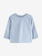 Green/Blue Long Sleeve Cotton T-Shirts 4 Pack (3mths-7yrs) - Image 4 of 6