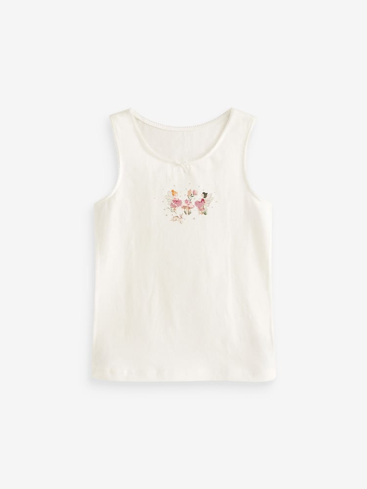 Pink/Cream Fairy Vest 3 Pack (1.5-12yrs) - Image 2 of 5