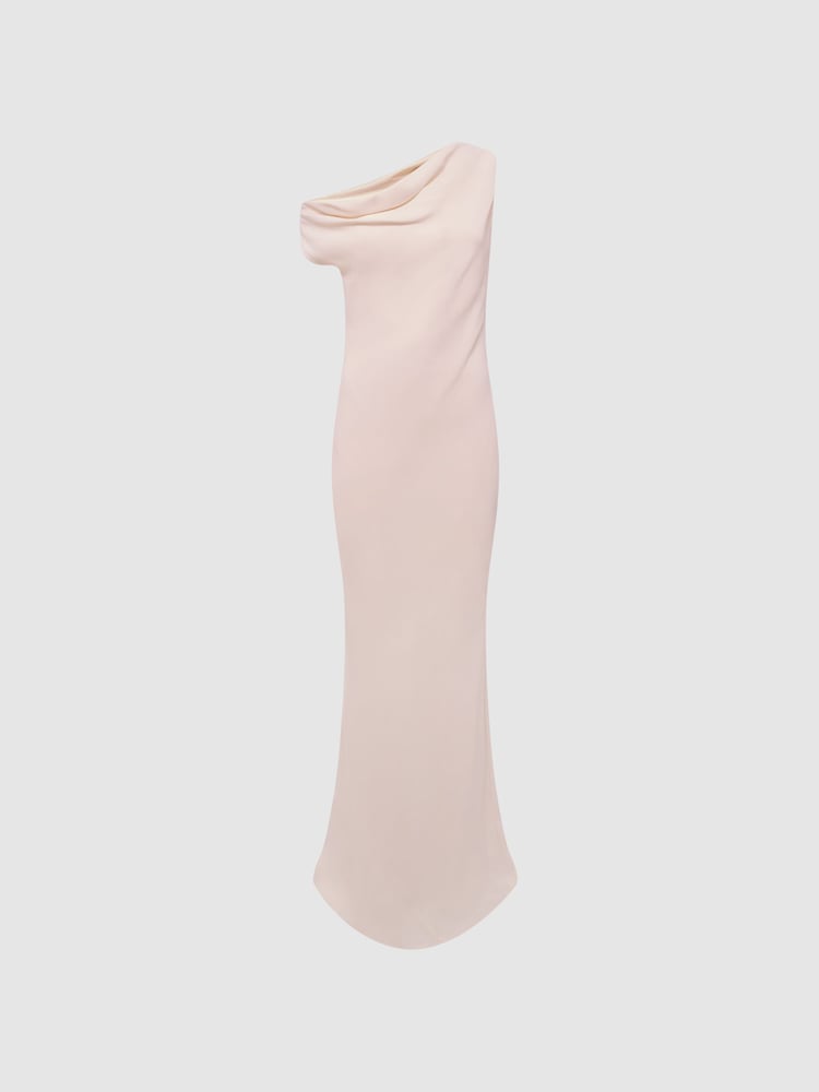 Reiss Nude Loretta Off-The-Shoulder Maxi Dress - Image 2 of 6