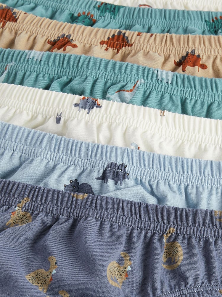 Neutral Dinosaur 100% Cotton Briefs 7 Pack (1.5-10yrs) - Image 10 of 10 Neutral Dinosaur 100% Cotton Briefs 7 Pack (1.5-10yrs) - Image 10 of 10