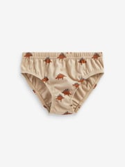 Neutral Dinosaur 100% Cotton Briefs 7 Pack (1.5-10yrs) - Image 3 of 10