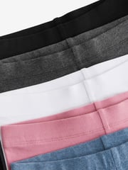 Black/ Pink/ Blue/ White/ Grey 5 Pack Cycle Shorts (3-16yrs) - Image 3 of 3
