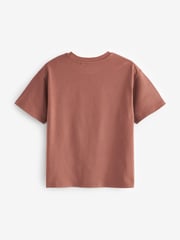 Pink/Ecru/Brown Oversized T-Shirts 3 Pack (3-16yrs) - Image 2 of 3