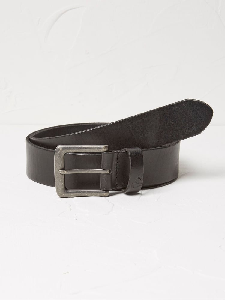 FatFace Black Italian Leather Belt - Image 1 of 2