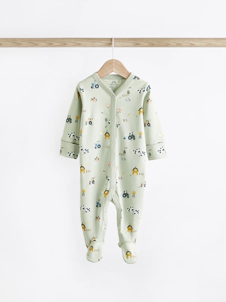 Mint Green Baby Sleepsuits 3 Pack (0-2yrs) - Image 12 of 12 Mint Green Baby Sleepsuits 3 Pack (0-2yrs) - Image 12 of 12