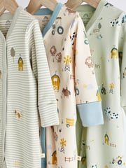 Mint Green Baby Sleepsuits 3 Pack (0-2yrs) - Image 4 of 12