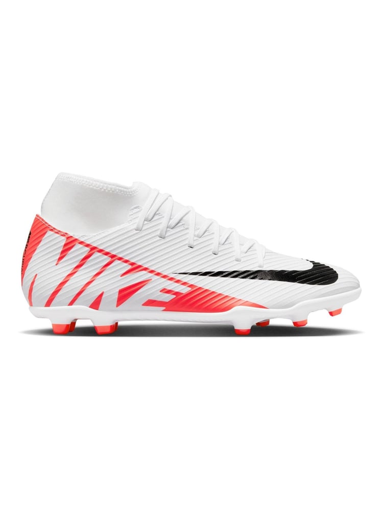 Nike Red Mercurial Superfly 9 Club Cream Ground Football Boots - Image 1 of 11