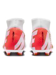 Nike Red Mercurial Superfly 9 Club Cream Ground Football Boots - Image 8 of 11