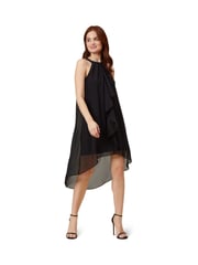 Adrianna Papell Black Chiffon And Jersey Dress - Image 1 of 5