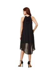 Adrianna Papell Black Chiffon And Jersey Dress - Image 2 of 5
