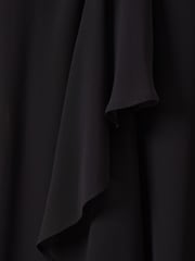 Adrianna Papell Black Chiffon And Jersey Dress - Image 5 of 5