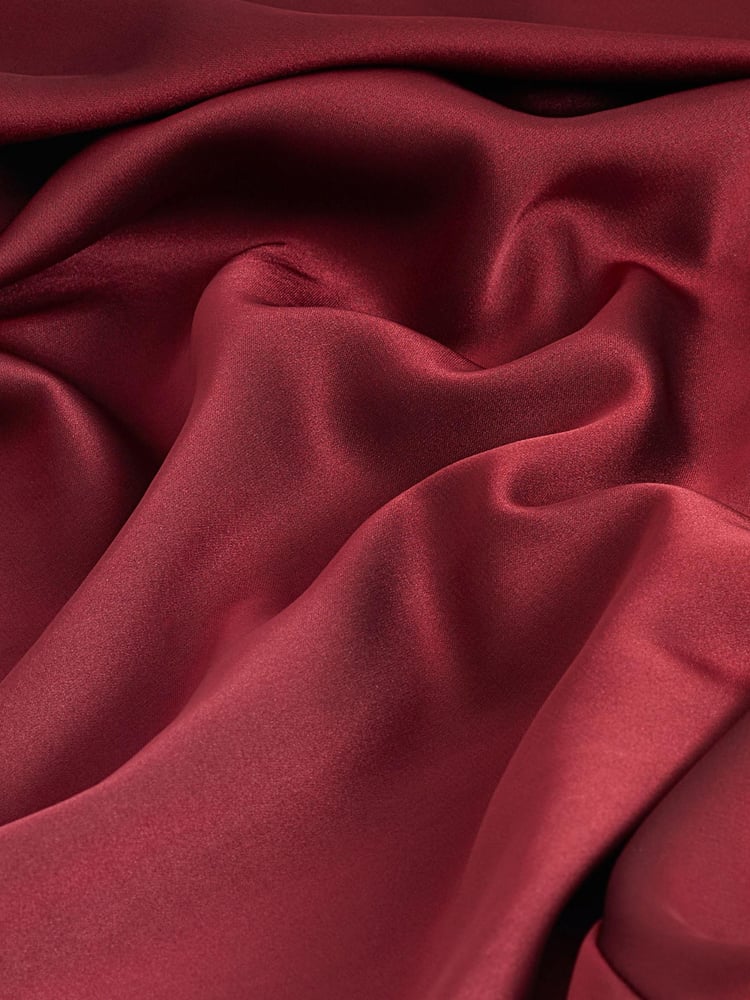 Red Pleat Front Long Sleeve Blouse - Image 6 of 6 Red Pleat Front Long Sleeve Blouse - Image 6 of 6