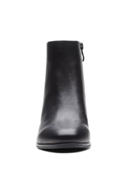 Clarks Black Standard Fit (F) Leather Freva55 Zip Boots - Image 5 of 7