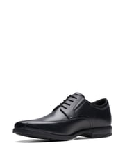 Clarks Black Standard Fit (G) Leather Howard Walk Shoes - Image 5 of 6