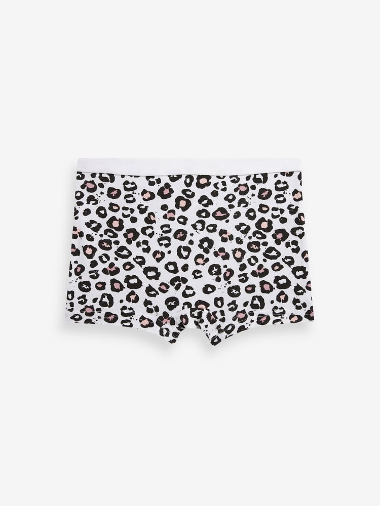 Pink Animal Print Short Briefs 5 Pack (2-16yrs) - Image 2 of 8 Pink Animal Print Short Briefs 5 Pack (2-16yrs) - Image 2 of 8