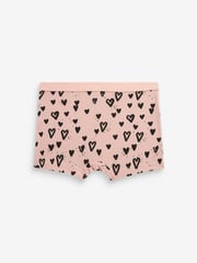 Pink Animal Print Short Briefs 5 Pack (2-16yrs) - Image 4 of 8