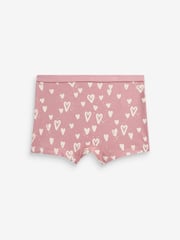 Pink Animal Print Short Briefs 5 Pack (2-16yrs) - Image 5 of 8